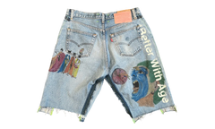 Harrison Triple-Wide Denim Shorts "Indigo" BWA115