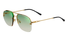 Snatch Bevel Rimless Drill Mount 18KT "Yellow Gold / Pastel Green Gradient Flash Gold" DMSN2 0003 48C3