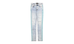 Flocked Track Jeans "Vintage Light Indigo Teal" AFTJVLI
