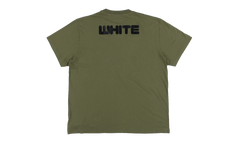 Logo Printing Round Neck Loose Short Sleeve "Olive / Black" OMAA038F21JER0015510
