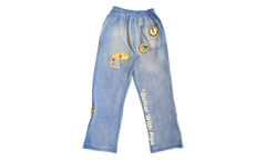 Gentlemen'S Waffle Sweatpants "Blue" BWA88