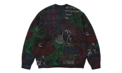 Collage Embroidered Sweater "SS26 - Black" SU27293