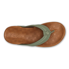 Olukai Odyssey Grey/Sahara Hiapo Men's Leather Beach Sandals 10101-4DFM