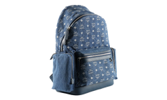 Medium Stark Backpack in Fabric "Denim Blue" MMKFAVE04HD001