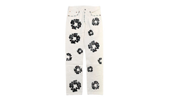Levi's 501 Rhinestone Cotton Wreath Logo Jeans "White" DT377