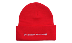 Embroidered CH Logo Beanie "Red White" CHRM1126