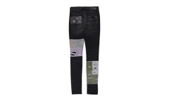 BANDANA ART PATCH JEAN "Aged Black" PF22MDS021