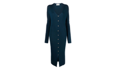 RIBBED LONG BUTTONED DRESS "SAPPHIRE" RW DR0043 K010 H23 271