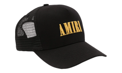Core Logo Trucker Hat "Black / Yellow" XMAH001 011 BLAC