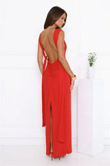 Crimson Crush Maxi Dress Red
