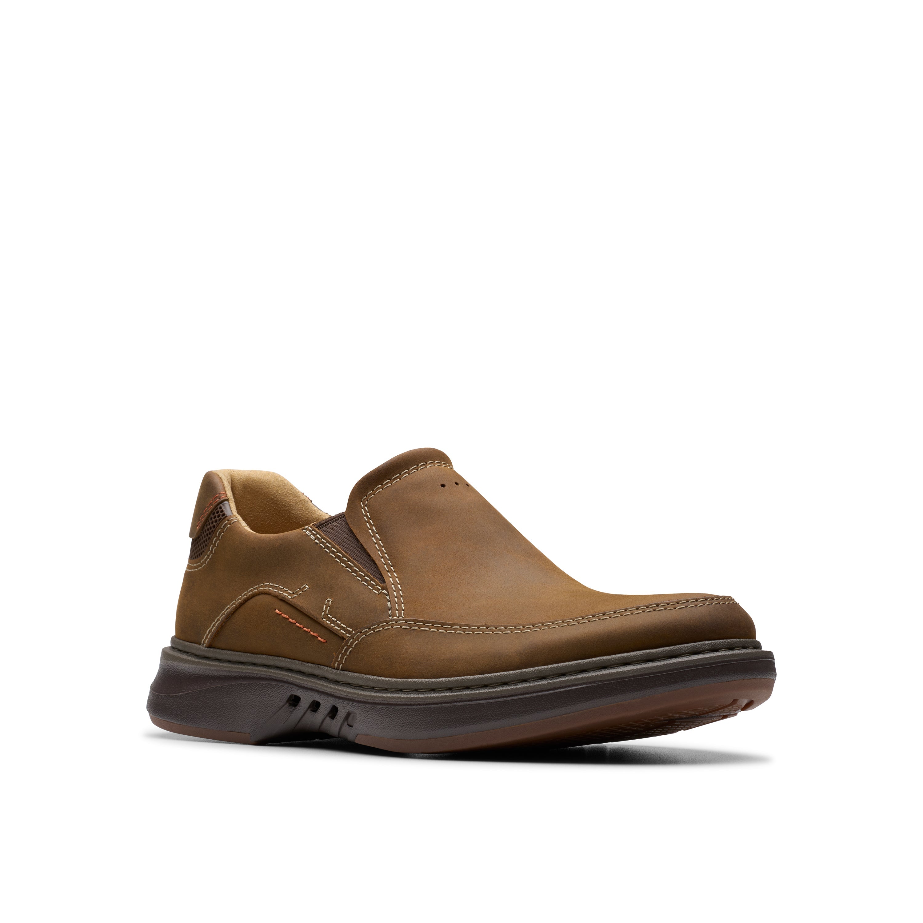 Clarks Brown Un Briley Step Beeswax Leather Men's Shoes 26179983