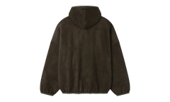Suede Fleece Modern Hoodie "Brown" 192HO256943F