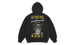 DSNY Zip Up Hooded Sweatshirt "SS26 - Black" SU27113