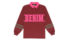 Down By The Tears Long Sleeve Rugby "Pink" DT356