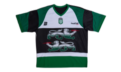 Double Lion Rhinestone Jersey "Green" BC25FWTE26 GREEN