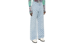RELAXED-FIT MONOGRAM JEANS "Blue" M AW25 TR 356 01