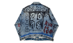 2018 Graffiti Denim Jacket "Indigo" 558824 TXE08 4773