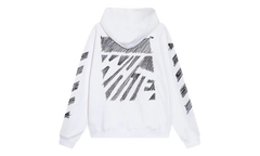Scribble Boxy Hoodie "White" OMBB110S23FLE0050110