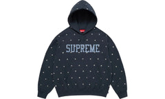 Stars Studded Hooded Sweatshirt "FW25 - Navy" SU26907