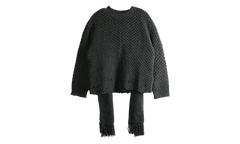 Knit Scarf "Dark Grey Melange" S52HL0049 M13132 855M