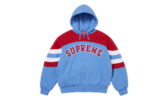 Filled Zip Up Hooded Sweatshirt "SS26 - Light Blue" SU27076