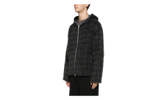 Full Zip Hoodie "Fuzzed Plum Check" M2266FF