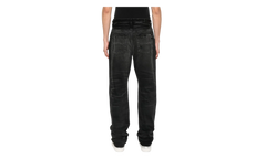 Leather Straight MX1 Jean "Vintage Black" AMDNGH1086 097