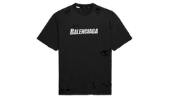 Destroyed Caps Logo Short Sleeve Tee "Black" 651795TKVB81070