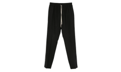 Wool Drawstring Slim Long Pants "Black" RU02E1390 ZL 09