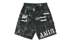 Army Stencil Cargo Shorts "Black" PF22MPB006_Black