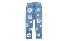 Levi's 501 Cotton Wreath Logo Jeans "Light Wash / Indigo / White" DT303