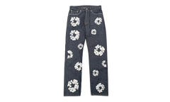 Levi's 501 Rhinestone Cotton Wreath Logo Jeans "Selvedge - Indigo / White" DT295