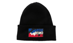 Grenoble Berretto Tricot Grenoble Logo-Patch Virgin-Wool Beanie "Black" MON08