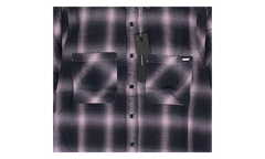 Black And White Shadow Plaid Shirt "Black and Lavender" AMR XTPS 0225