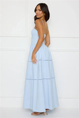 Chic At Sunset Maxi Dress Blue