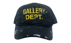 Distressed Paint Splatter Trucker Hat "Black" GD133