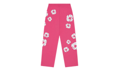Rhinestone Cotton Wreath Sweatpants "Pink" DT515