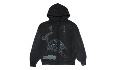 Travis Scott Cactus Jack x Fragment x Takashi Murakami Reborn Zip Hoodie "Black" CPFM45