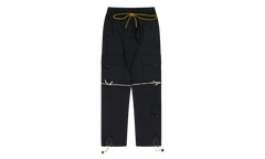 Half Zip Cargo Pants "Black" RHD-MBTM-0237
