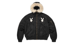 Playboy® Hooded MA-1 "SS26 - Black" SU27110