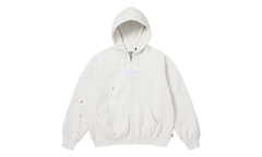 MM6 Maison Margiela Box Logo Zip Up Sweatshirt "SS26 - White" SU27171