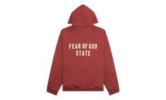 Heavy Fleece Full Zip Hoodie "Crimson" 192BT246246F