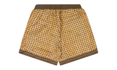 Weave Pattern Silk Shorts "Brown" SS22MPB017_Brown