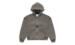 Studded OG Logo Hoodie "Grey Wash" GS009