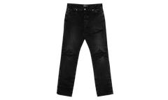 Leather Straight MX1 Jean "Vintage Black" AMDNGH1086 097