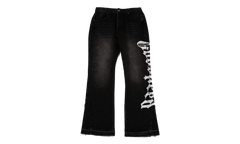 OG Logo Flared Denim Jeans "Grey Wash" GS116