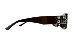Acetate BB Hinge Oval Frame Sunglasses "Brown" BB0310SK 004