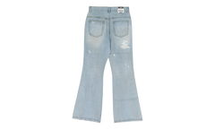 Double Closure Flared Denim "Blue" PI00002