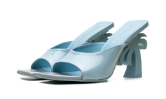 Mule Leather Heels WMNS "Blue" PWIJ003S23LEA0014000
