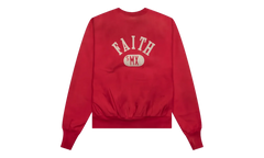 Faith Logo Crewneck Sweatshirt "Red / White" SM A22 0000 020